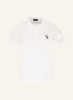POLO RALPH LAUREN Piqué-Poloshirt mit Perlen, Farbe: ECRU (Bild 1)
