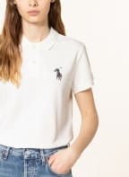 POLO RALPH LAUREN Piqué-Poloshirt mit Perlen, Farbe: ECRU (Bild 1)