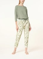 mey Lounge-Hose Serie AMELY, Farbe: HELLGELB/ OLIV (Bild 1)