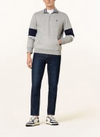 POLO RALPH LAUREN Sweat-Troyer, Farbe: GRAU/ DUNKELBLAU/ WEISS (Bild 1)