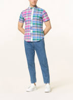 POLO RALPH LAUREN Kurzarm-Hemd Custom Fit, Farbe: BLAU/ ROSA/ WEISS (Bild 1)