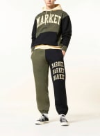 MARKET Sweatpants , Color: DARK BLUE/ OLIVE/ LIGHT YELLOW (Image 1)