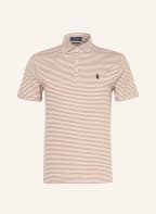 POLO RALPH LAUREN Jersey-Poloshirt Custom Slim Fit, Farbe: WEISS/ KHAKI (Bild 1)