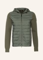 BELSTAFF Strickjacke OMAR im Materialmix, Farbe: OLIV (Bild 1)
