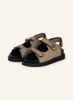 KURT GEIGER Sandalen ORSON mit Schmucksteinen, Farbe: HELLBRAUN (Bild 1)