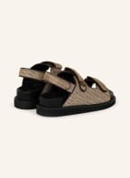 KURT GEIGER Sandalen ORSON mit Schmucksteinen, Farbe: HELLBRAUN (Bild 1)