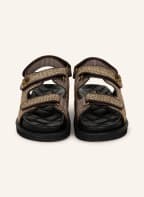 KURT GEIGER Sandalen ORSON mit Schmucksteinen, Farbe: HELLBRAUN (Bild 1)