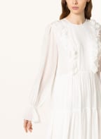DOROTHEE SCHUMACHER Kleid mit Rüschen und Volants, Farbe: WEISS (Bild 1)