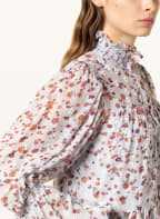 DOROTHEE SCHUMACHER Kleid mit Seide und Rüschen, Farbe: HELLGRAU/ DUNKELORANGE/ FUCHSIA (Bild 1)