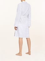 Cawö Women’s bathrobe , Color: GRAY / WHITE STRIPED (Image 1)