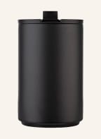 DESIGN LETTERS Thermos mug HOT, Color: BLACK (Image 1)