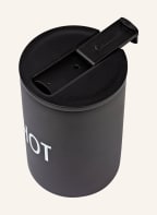 DESIGN LETTERS Thermos mug HOT, Color: BLACK (Image 1)