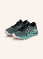 ASICS Running shoes GEL-NIMBUS 24, Color: BLACK/ GREEN/ LIGHT PINK (Image 1)