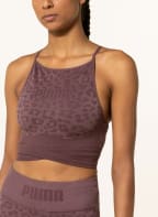 PUMA Sports bra FORMKNIT SEAMLESS, Color: 75 Dusty Plum-leopard print (Image 1)
