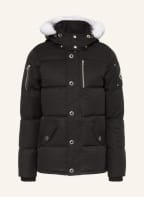 MOOSE KNUCKLES Daunenjacke 3Q mit abnehmbarer Kapuze und Kunstpelz, Farbe: SCHWARZ (Bild 1)
