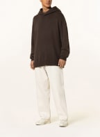 Acne Studios Knit hoodie with cashmere , Color: DARK BROWN (Image 1)