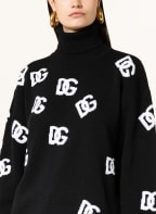 DOLCE & GABBANA Turtleneck sweater, Color: BLACK/ WHITE (Image 1)
