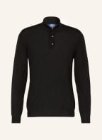 FEDELI Knit polo shirt, Color: BLACK (Image 1)