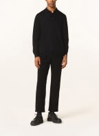 FEDELI Knit polo shirt, Color: BLACK (Image 1)