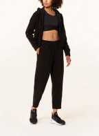 PUMA 7/8 training pants made of terry cloth, Color: BLACK (Image 1)