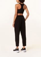 PUMA 7/8 training pants made of terry cloth, Color: BLACK (Image 1)