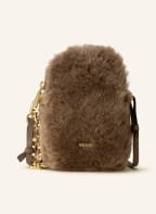 abro Smartphone-Tasche KIRA aus Lammfell , Farbe: TAUPE (Bild 1)