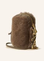 abro Smartphone-Tasche KIRA aus Lammfell , Farbe: TAUPE (Bild 1)