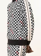Palm Angels Training jacket with tuxedo stripe, Color: BLACK/ RED (Image 1)