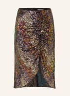 GESTUZ Skirt with sequins ABLINA, Color: BLACK/ GOLD/ DARK RED (Image 1)