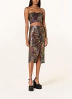 GESTUZ Skirt with sequins ABLINA, Color: BLACK/ GOLD/ DARK RED (Image 1)