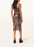 GESTUZ Skirt with sequins ABLINA, Color: BLACK/ GOLD/ DARK RED (Image 1)