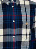 GANT Flanellhemd Relaxed Fit , Farbe: DUNKELBLAU/ CREME/ ROT (Bild 1)