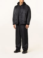 VALENTINO Oversized blouson with lambskin , Color: BLACK (Image 1)