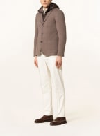 MOORER Stricksakko BELLOTTO Slim Fit mit abnehmbarer Blende , Farbe: TAUPE (Bild 1)