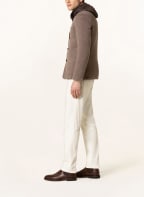 MOORER Stricksakko BELLOTTO Slim Fit mit abnehmbarer Blende , Farbe: TAUPE (Bild 1)