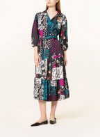 Joseph Ribkoff Kleid mit 3/4-Arm, Farbe: SCHWARZ/ PETROL/ FUCHSIA (Bild 1)