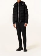 MONCLER Daunenjacke MONTGENEVRE mit abnehmbarer Kapuze, Farbe: SCHWARZ (Bild 1)