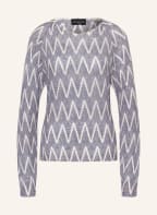 EMPORIO ARMANI Cashmere-Pullover, Farbe: WEISS/ BLAU (Bild 1)