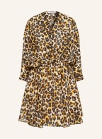 ESSENTIEL ANTWERP Kleid CUTIE mit Seide , Farbe: SCHWARZ/ BRAUN/ DUNKELGELB (Bild 1)
