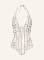 heidi klein Neckholder-Badeanzug RUM POINT, Farbe: WEISS/ TAUPE (Bild 1)