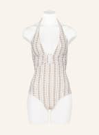 heidi klein Neckholder-Badeanzug RUM POINT, Farbe: WEISS/ TAUPE (Bild 1)