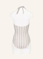heidi klein Neckholder-Badeanzug RUM POINT, Farbe: WEISS/ TAUPE (Bild 1)