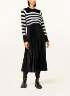 ALL SAINTS 2-in-1-Plisseekleid JOSIE, Farbe: SCHWARZ/ WEISS (Bild 1)