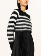 ALL SAINTS 2-in-1-Plisseekleid JOSIE, Farbe: SCHWARZ/ WEISS (Bild 1)