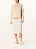 (THE MERCER) N.Y. Knit skirt in cashmere, Color: ECRU (Image 1)