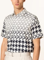 TED BAKER Kurzarm-Hemd BERGOLT Regular Fit, Farbe: ECRU/ SCHWARZ (Bild 1)