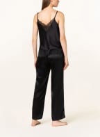 CHANTELLE Schlaftop MIDNIGHT FLOWERS aus Satin, Farbe: SCHWARZ (Bild 1)