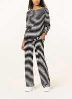 Juvia Sweatpants CHARLY, Color: BLACK/ WHITE (Image 1)