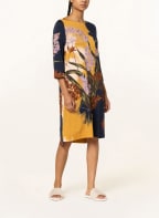 mey Nightgown series NOELIA with 3/4 sleeves, Color: DARK BLUE/ DARK YELLOW/ PURPLE (Image 1)