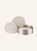 blomus 6er-Set Untersetzer LARETO, Farbe: SILBER/ CREME (Bild 1)